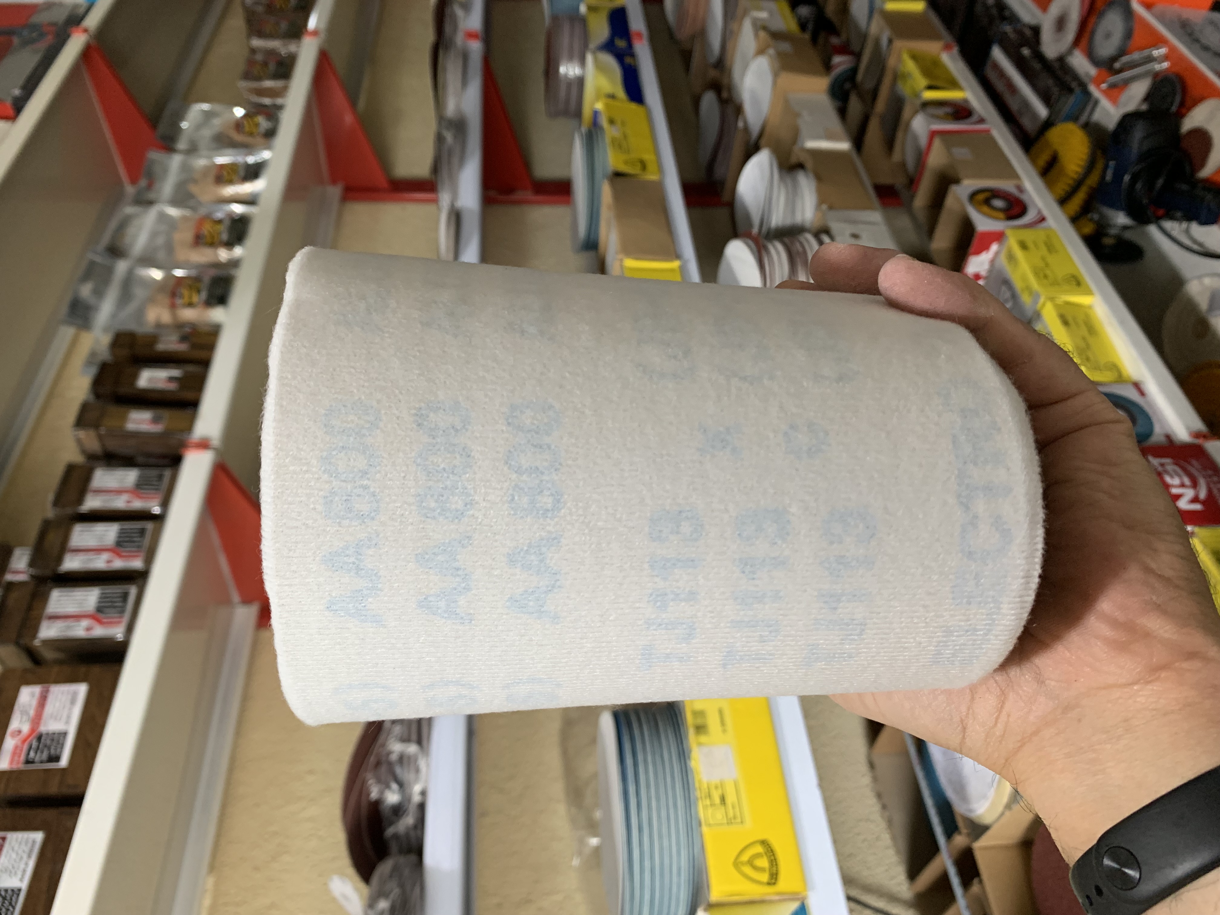سنباده رول پشت کرکی گرید 800