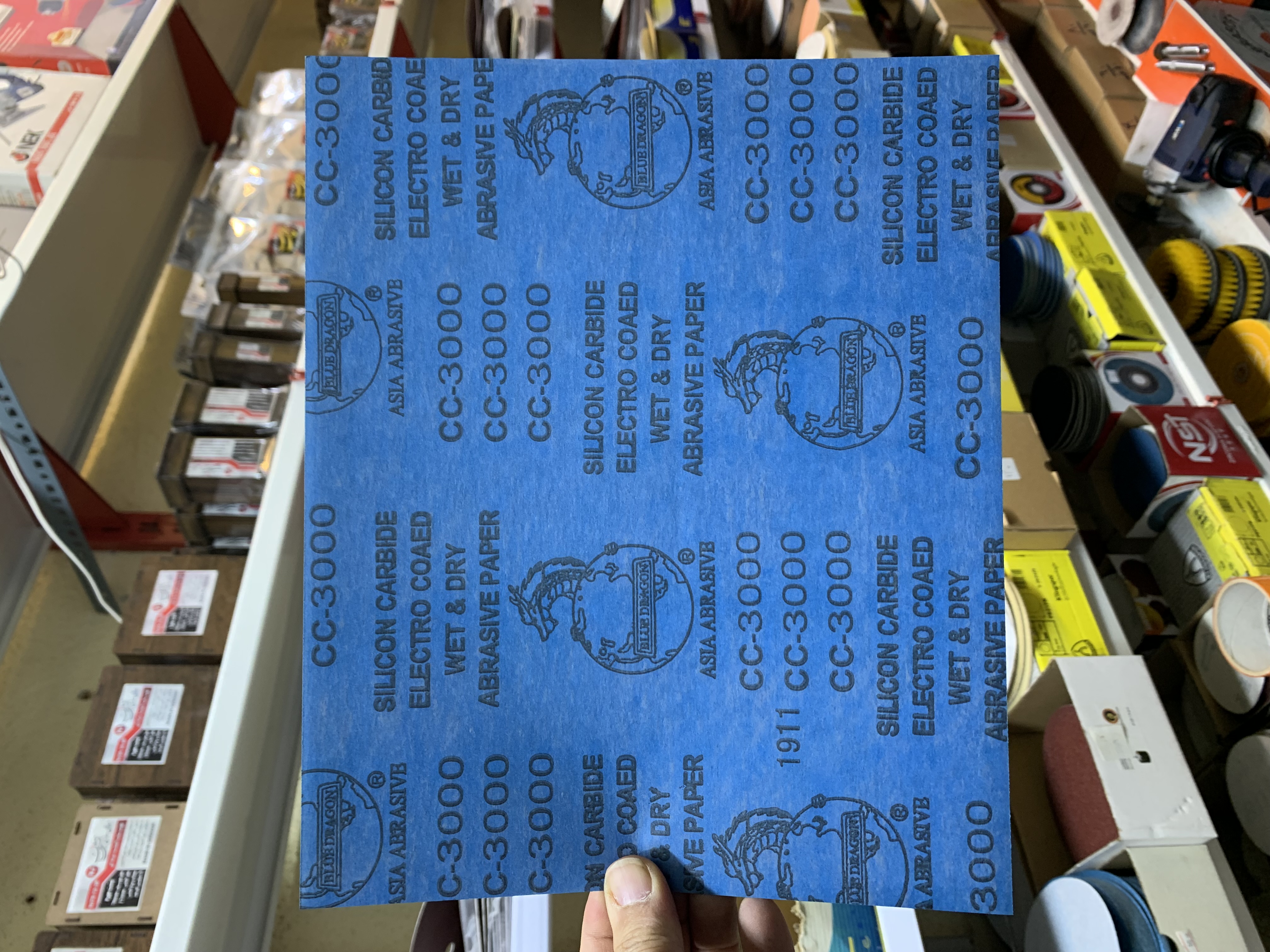 سنباده ورقی گرید 3000 BLue Dragon