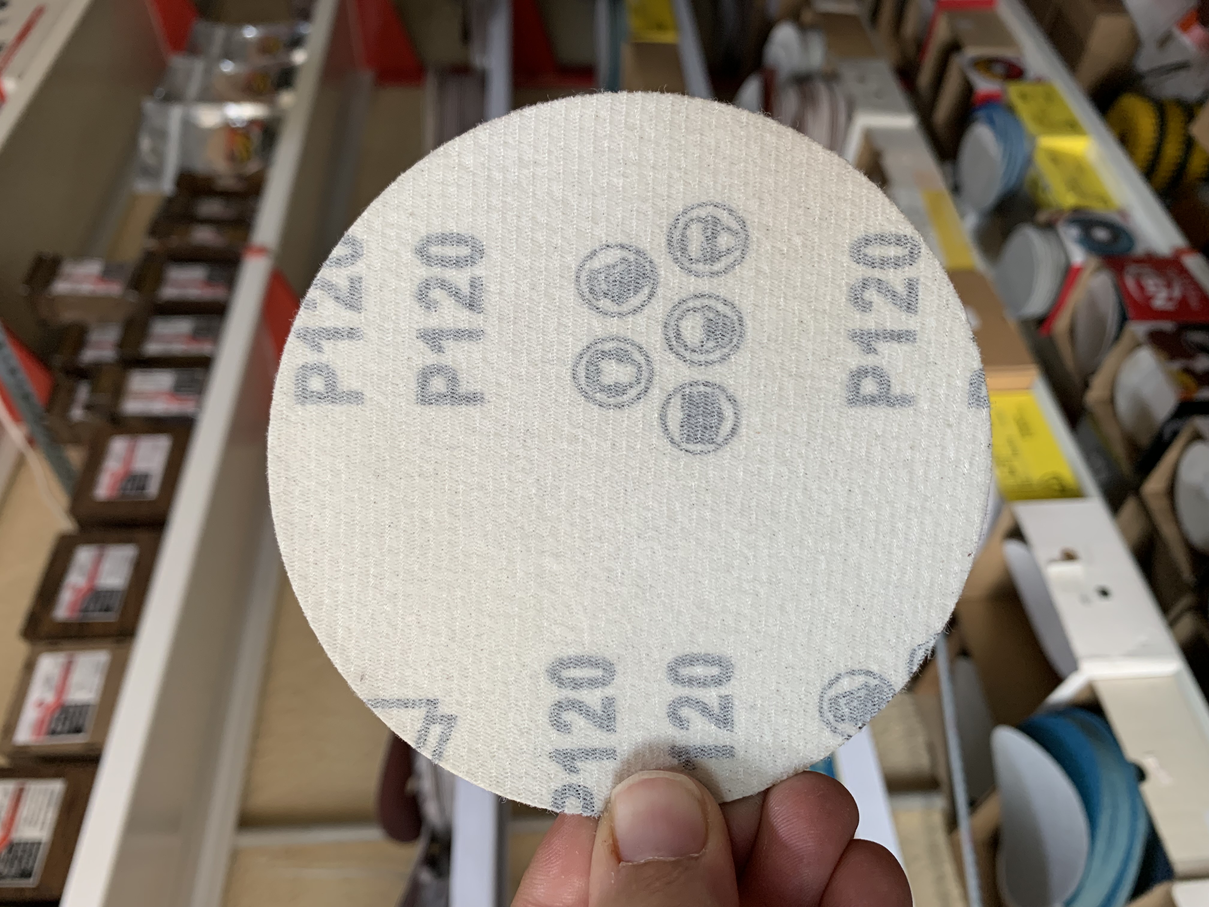 سنباده پشت کرکی 115 میلی متر گرید 120 Gando
