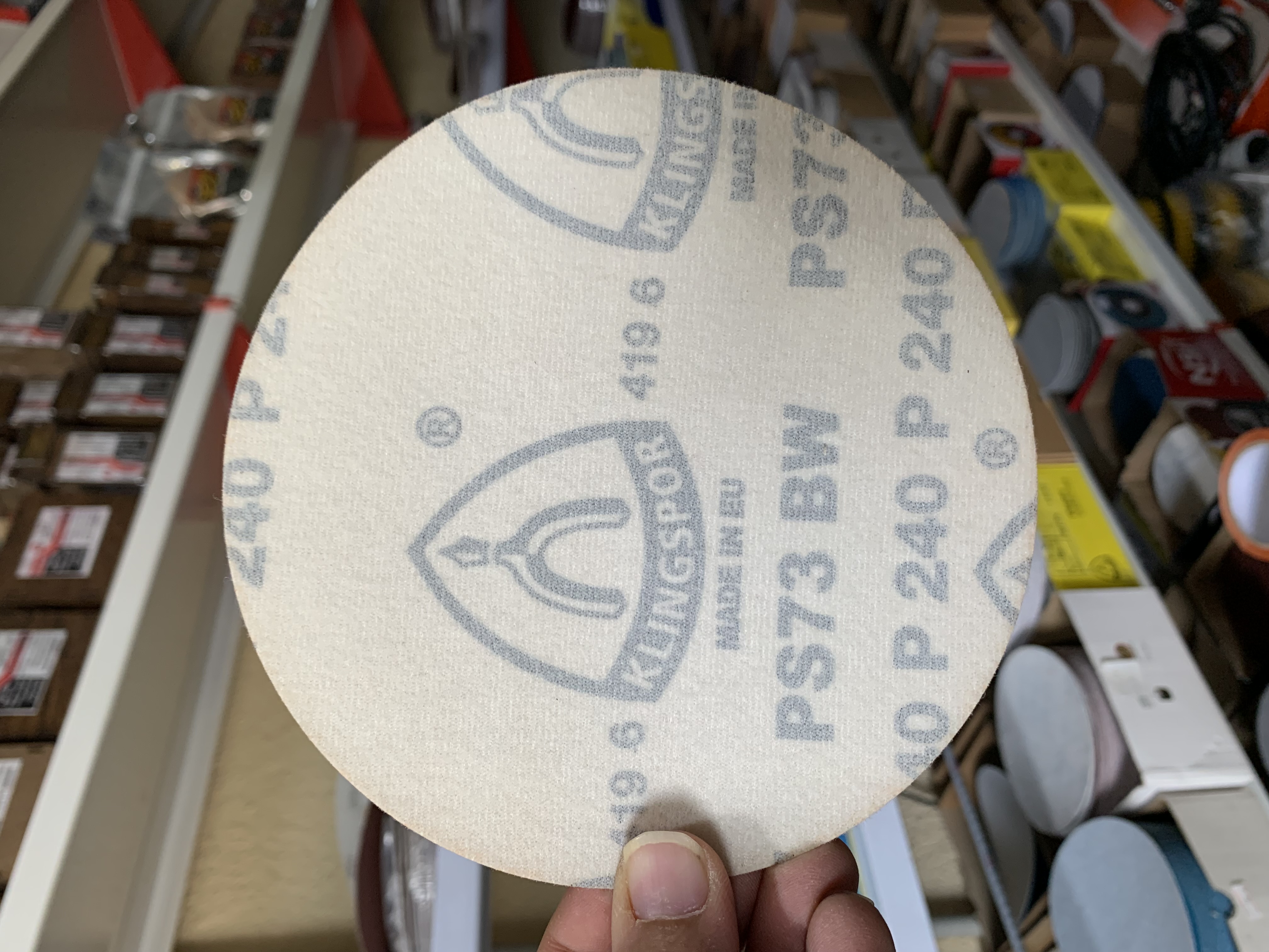 سنباده پشت کرکی 150 میلی متر گرید 240 KlingSpor