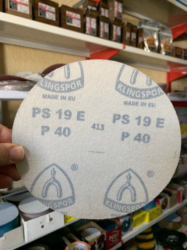 سنباده پشت کرکی 180 میلی متر گرید 40 KLINGSPOR مشکی لهستان