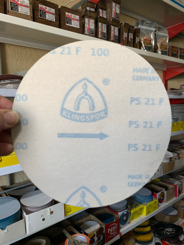 سنباده پشت کرکی 180 میلی متر گرید 100 KLINGSPOR آبی آلمان