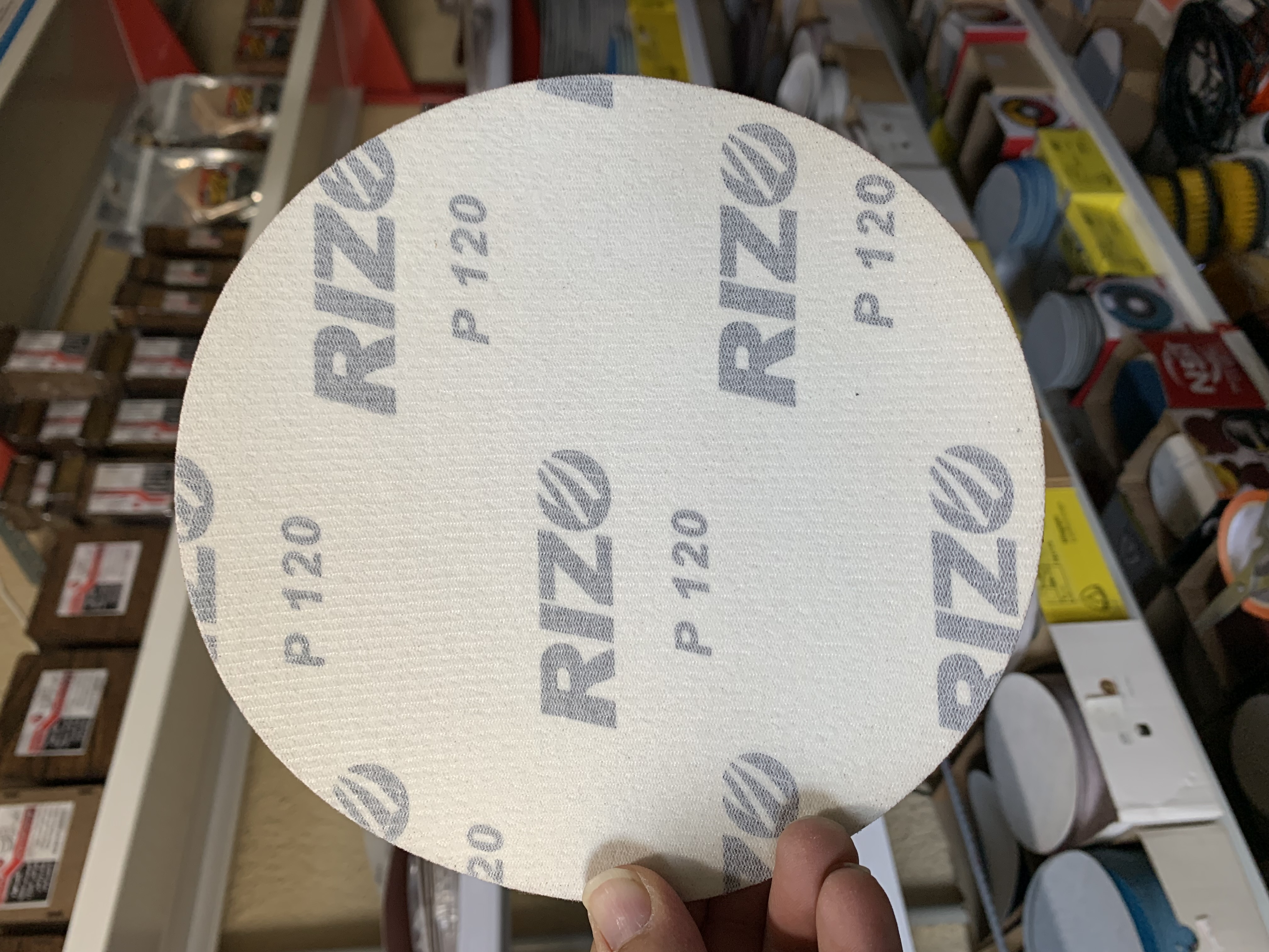 سنباده پشت کرکی 180 میلی متر گرید 120 Rizo