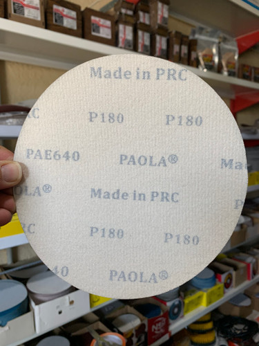سنباده پشت کرکی 180 میلی متر گرید 180 Paola