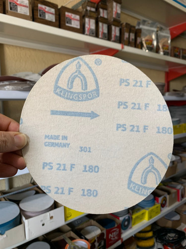سنباده پشت کرکی 180 میلی متر گرید 180 KLINGSPOR آبی آلمان