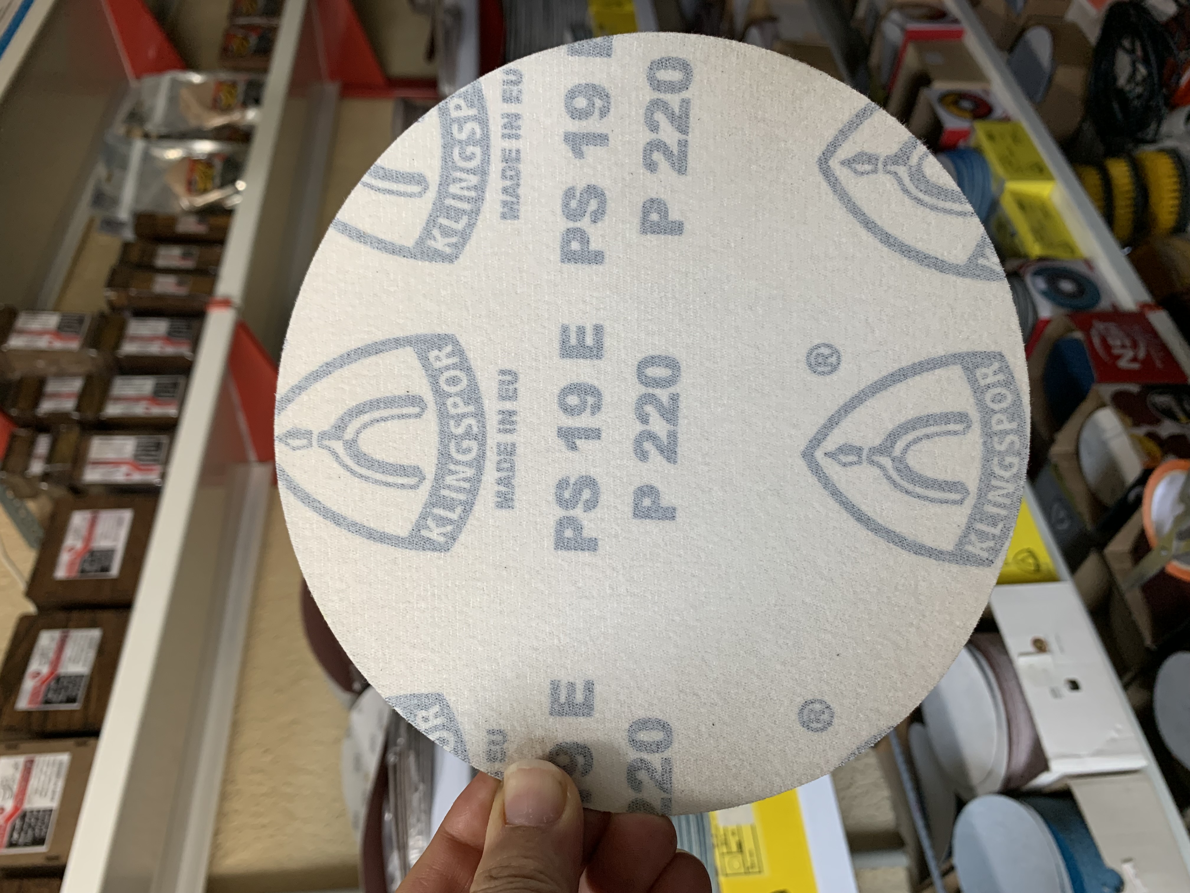 سنباده پشت کرکی 180 میلی متر گرید 220 KLINGSPOR مشکی EU