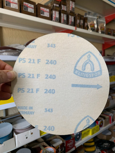 سنباده پشت کرکی 180 میلی متر گرید 240 KLINGSPOR آبی آلمان