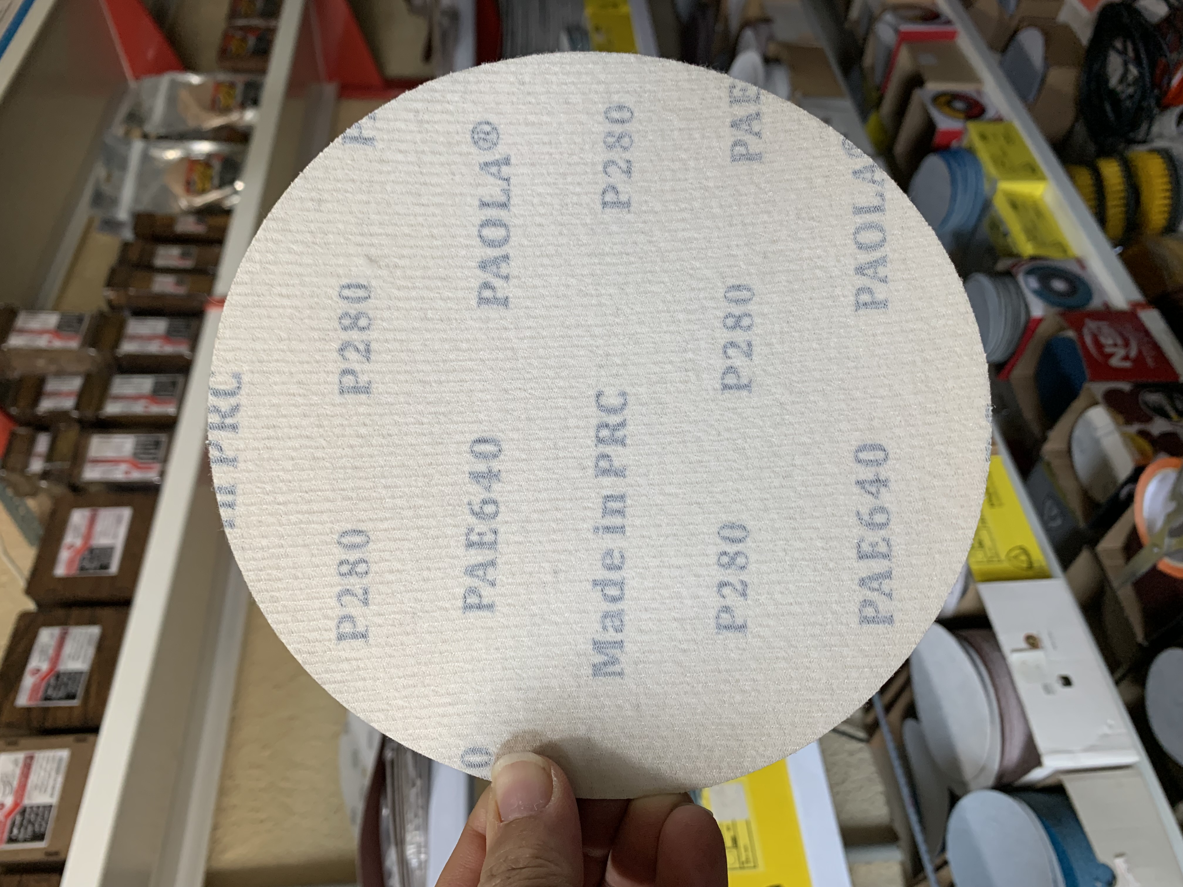 سنباده پشت کرکی 180 میلی متر گرید 280 Paola
