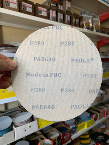 سنباده پشت کرکی 180 میلی متر گرید 280 Paola