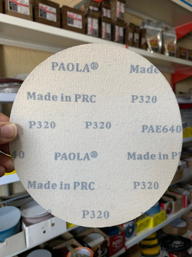 سنباده پشت کرکی 180 میلی متر گرید 320 Paola