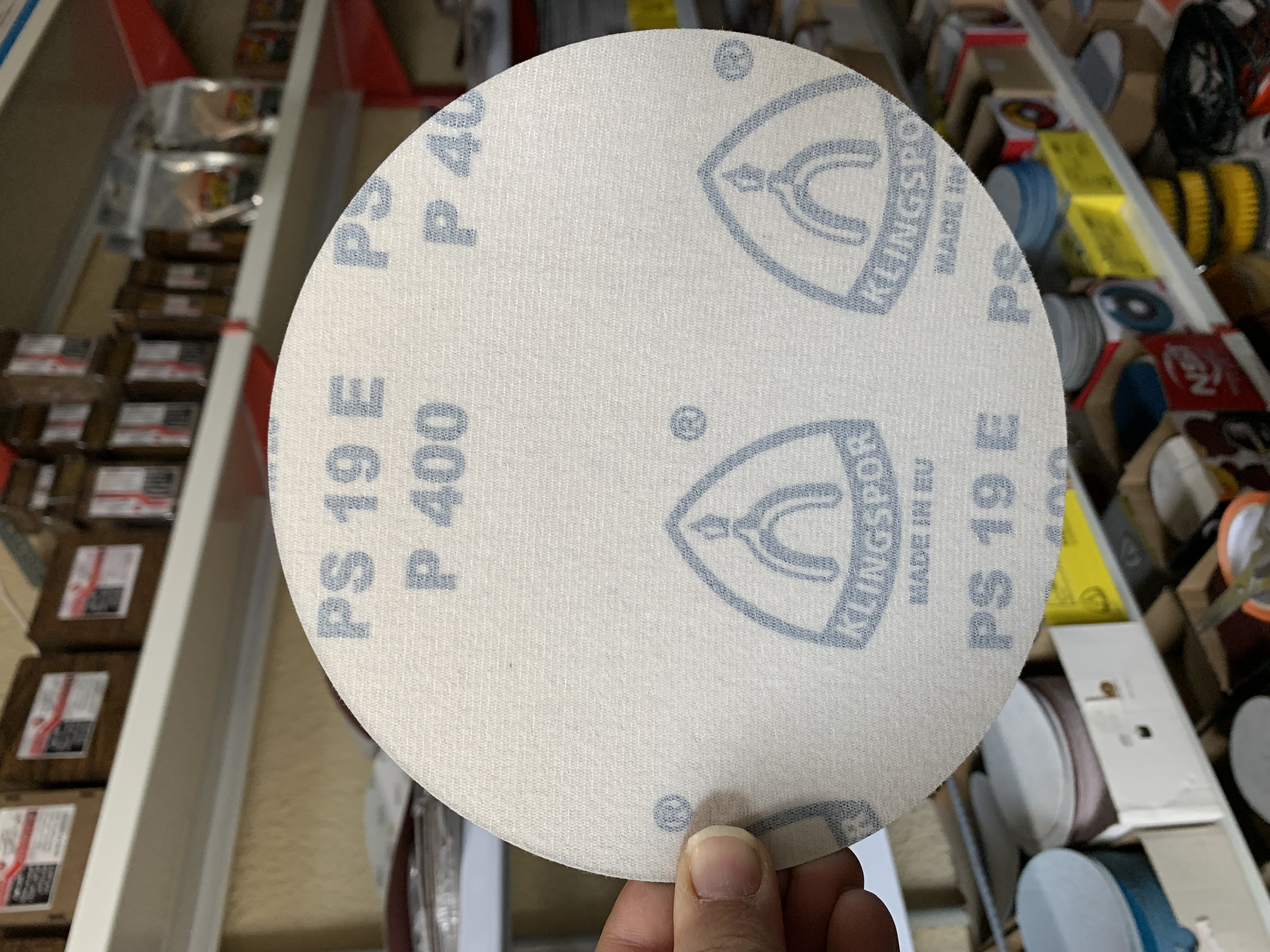 سنباده پشت کرکی 180 میلی متر گرید 400 KLINGSPOR مشکی EU