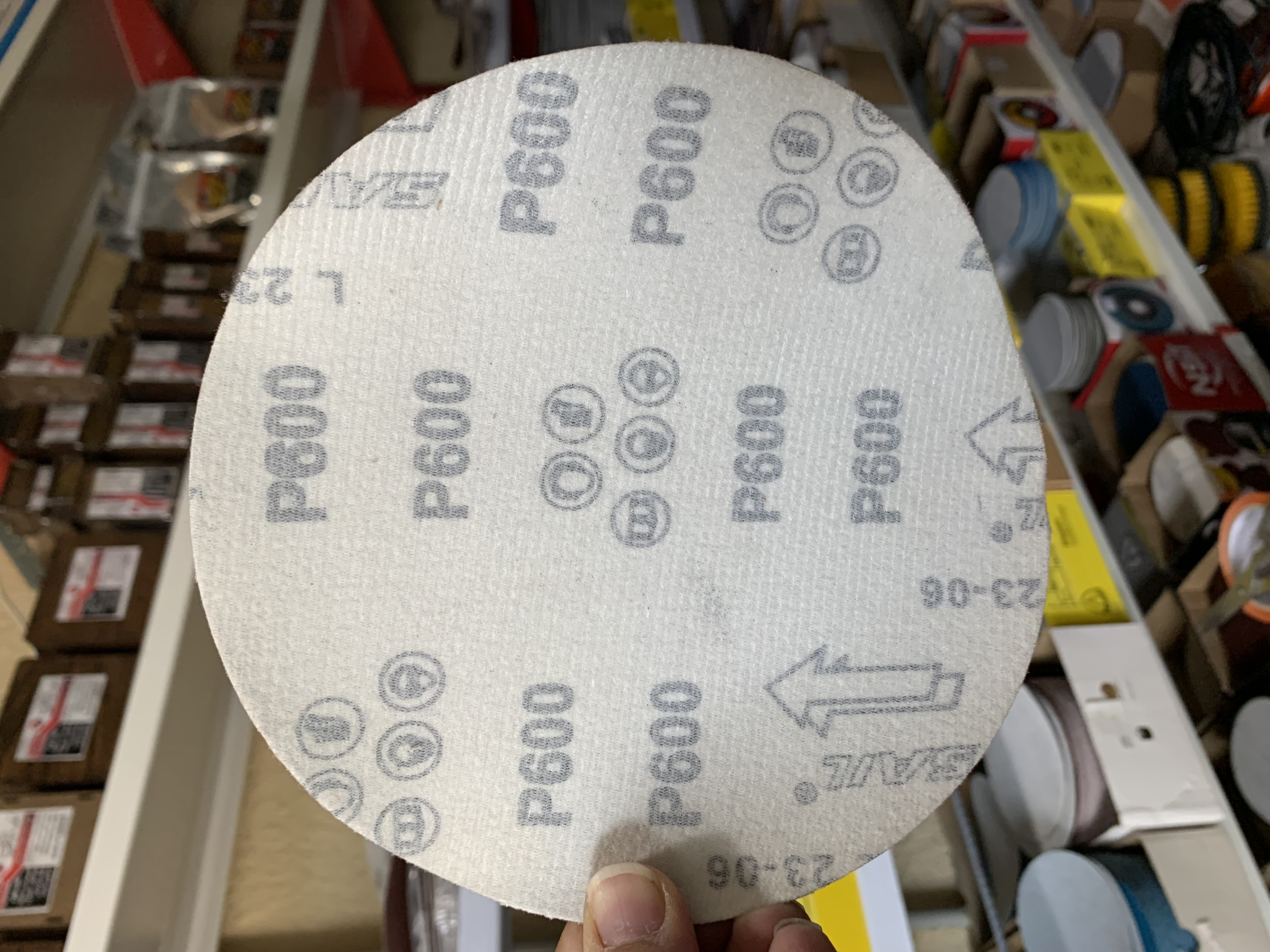سنباده پشت کرکی 180 میلی متر گرید 600 Eris