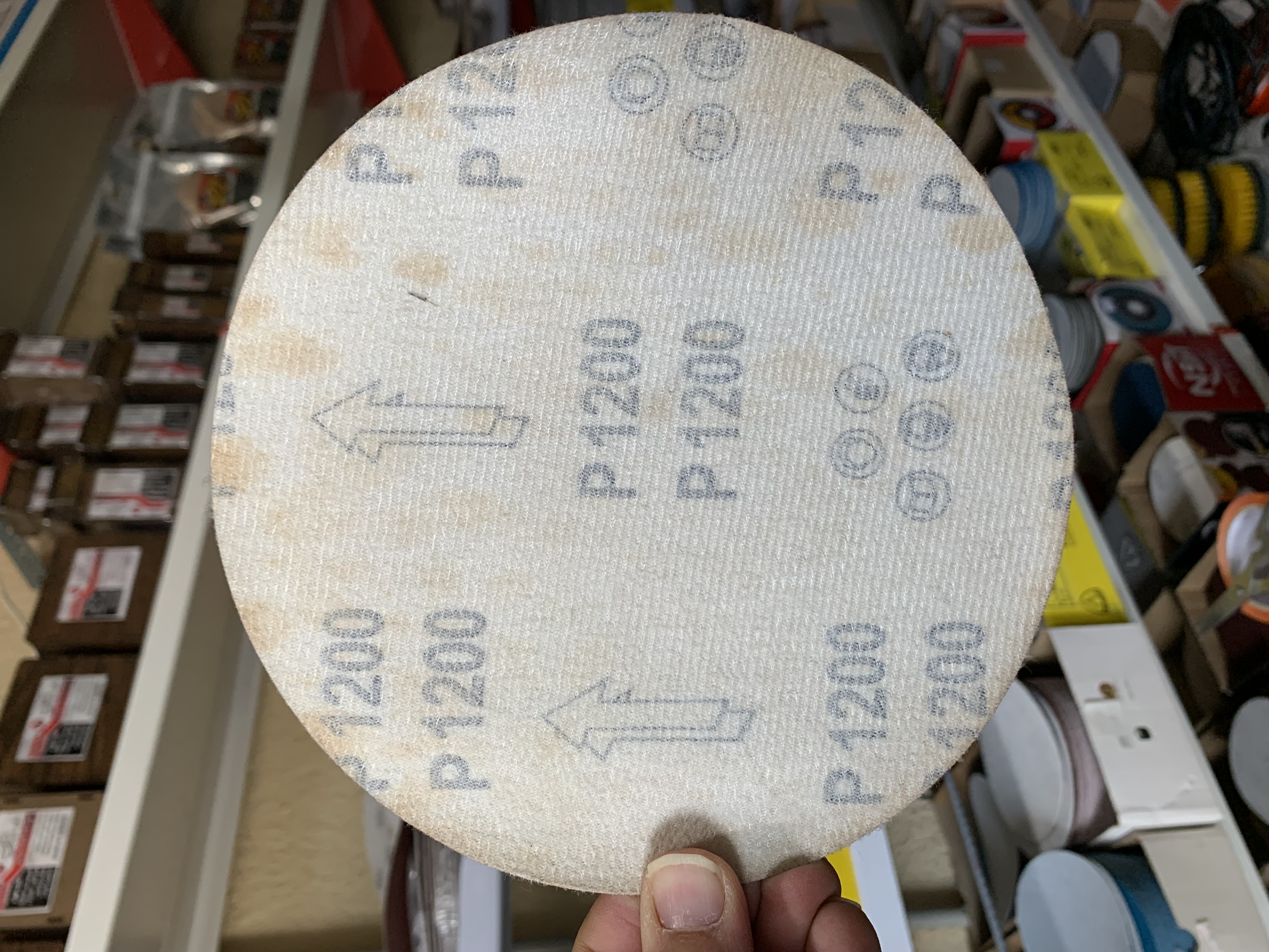 سنباده پشت کرکی 180 میلی متر گرید 1200 Eris