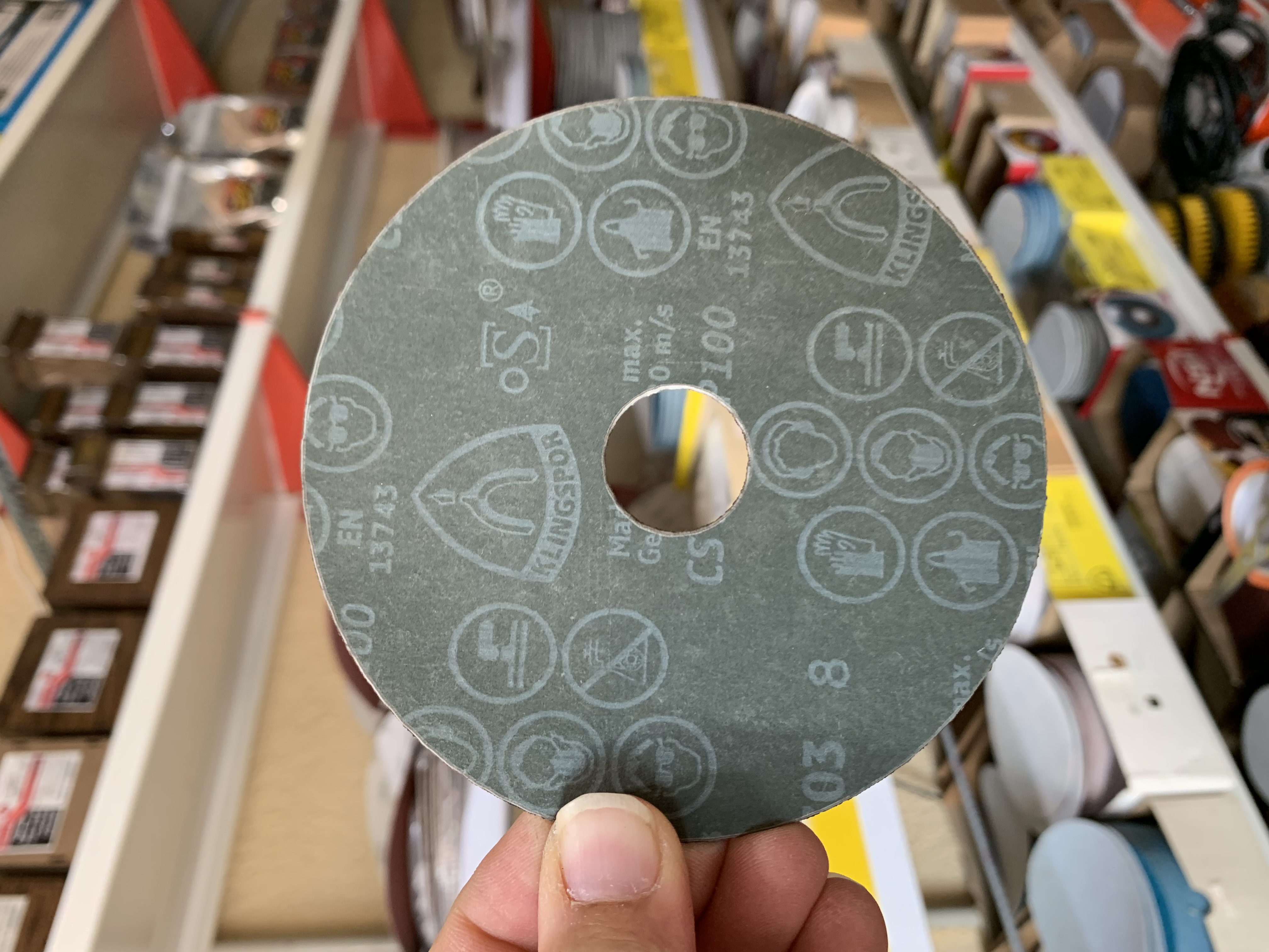 سنباده دیسکی 115 میلی متر گرید 100 Klingspor آلمان