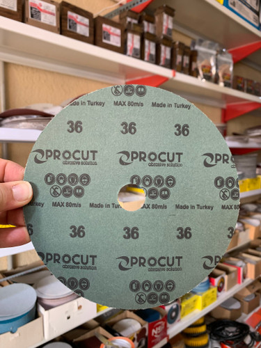سنباده دیسکی 180 میلی متر گرید 36 Procut