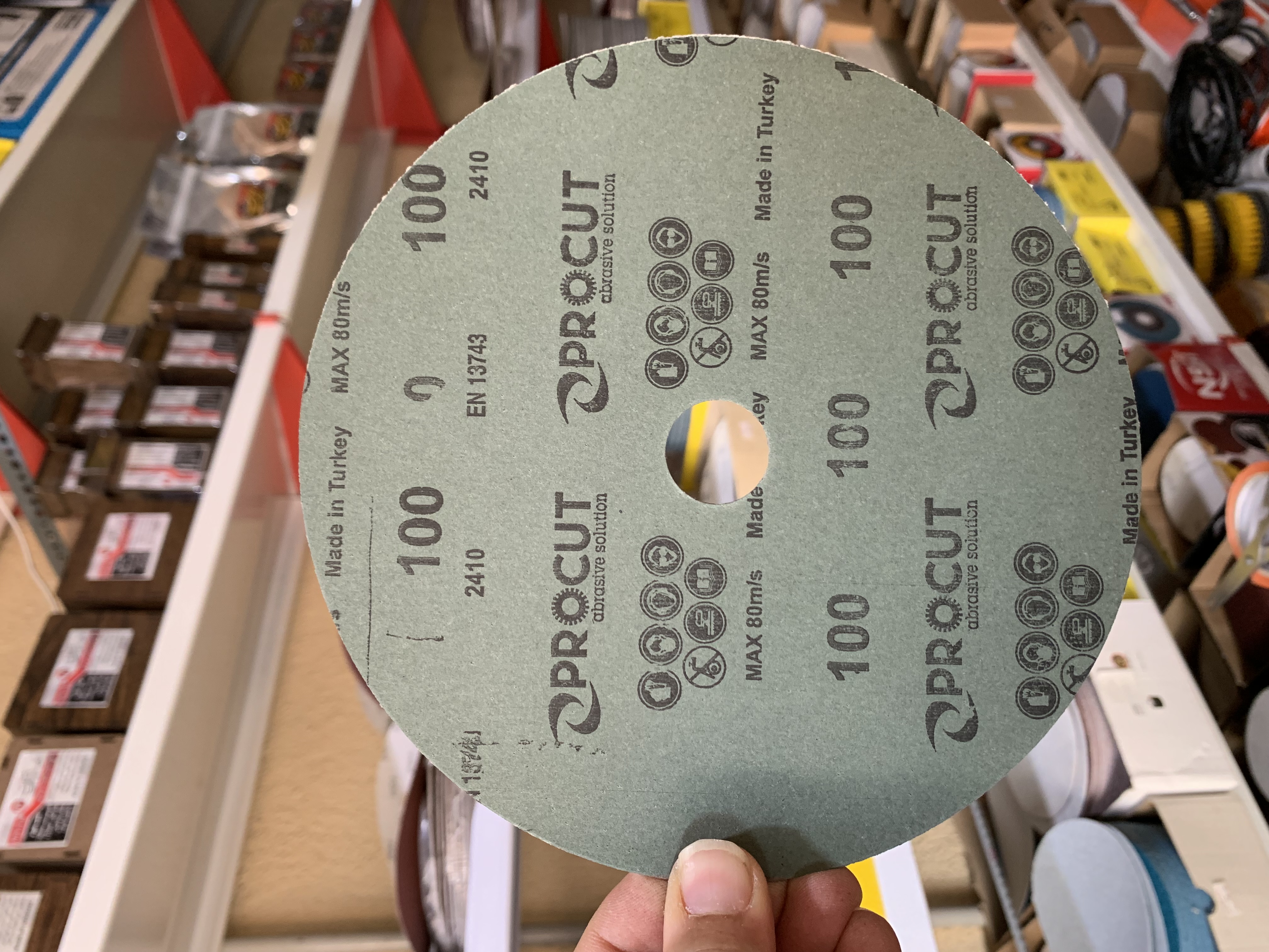 سنباده دیسکی 180 میلی متر گرید 100 Procut